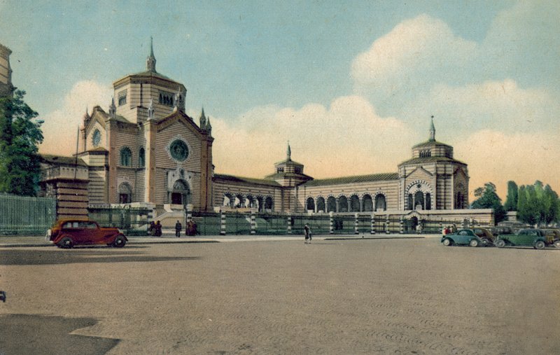 Milano / Milano: Den monumentale kirkegård (farvefoto) af Italian Photographer