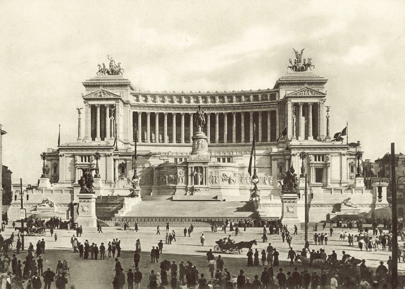 Monument til Victor Emanuel II af Italian Photographer