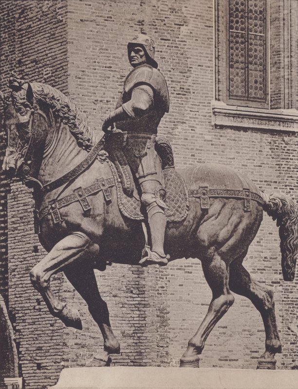 Monument til Colleoni (s/h foto) af Italian Photographer