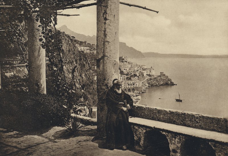 Napoli: Amalfi, Panorama taget af Cappuccini (s/h foto) af Italian Photographer