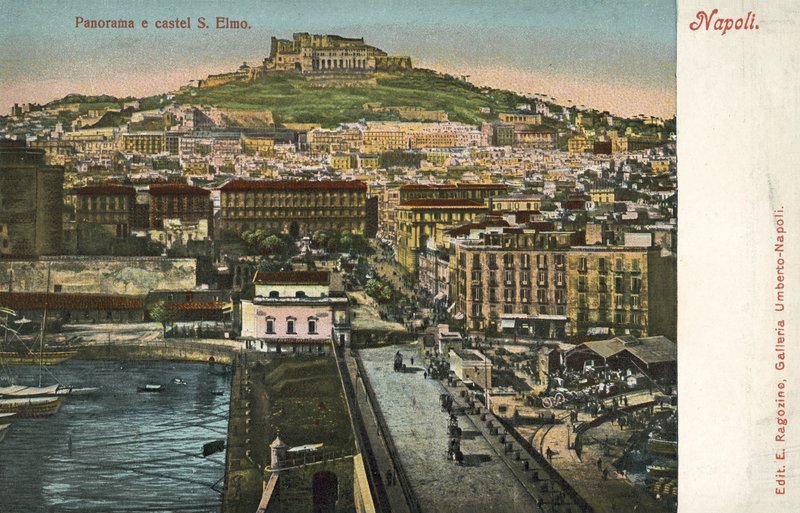 Napoli, Italien, Panorama, Castel S Elmo af Italian Photographer