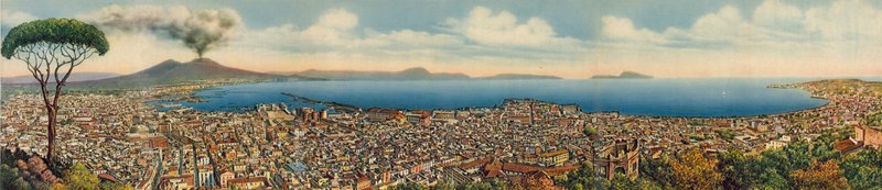 Napoli / Napoli: Panorama Generale (foto i farver) af Italian Photographer