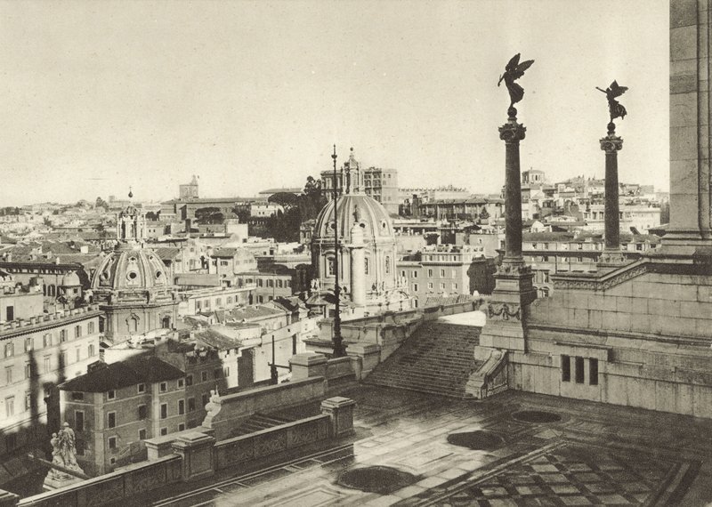 Panorama fra monumentet til Victor Emanuel af Italian Photographer