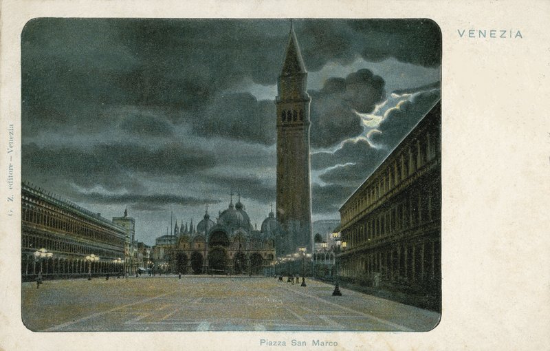 Piazza San Marco, Venedig (farvefoto) af Italian Photographer