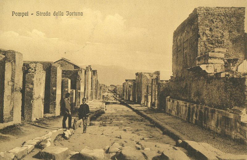 Pompeji, Italien, Strada Della Fortuna af Italian Photographer