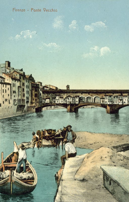 Ponte Vecchio, Firenze (farvefoto) af Italian Photographer
