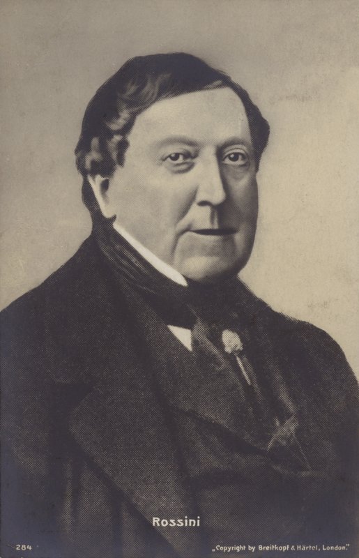 Portræt af Gioachino Rossini af Italian Photographer