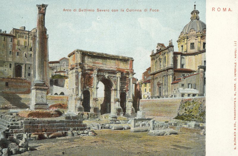 Rom, Italien, Septimius Severus-buen, Foca-søjlen af Italian Photographer