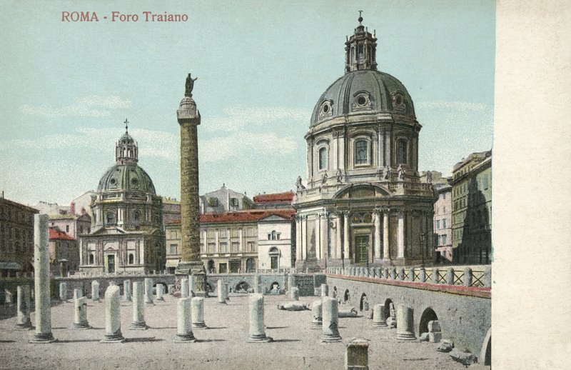 Rom, Italien, Trajans forum af Italian Photographer