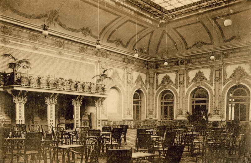 San Remo, Casino Municipale, Winter Garden (s/h-billede) af Italian Photographer