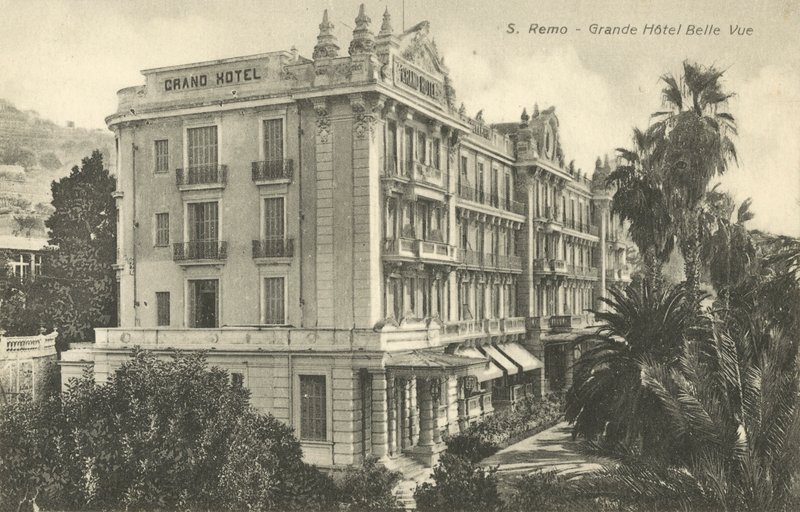San Remo, Italien, Grande Hotel Belle Vue af Italian Photographer
