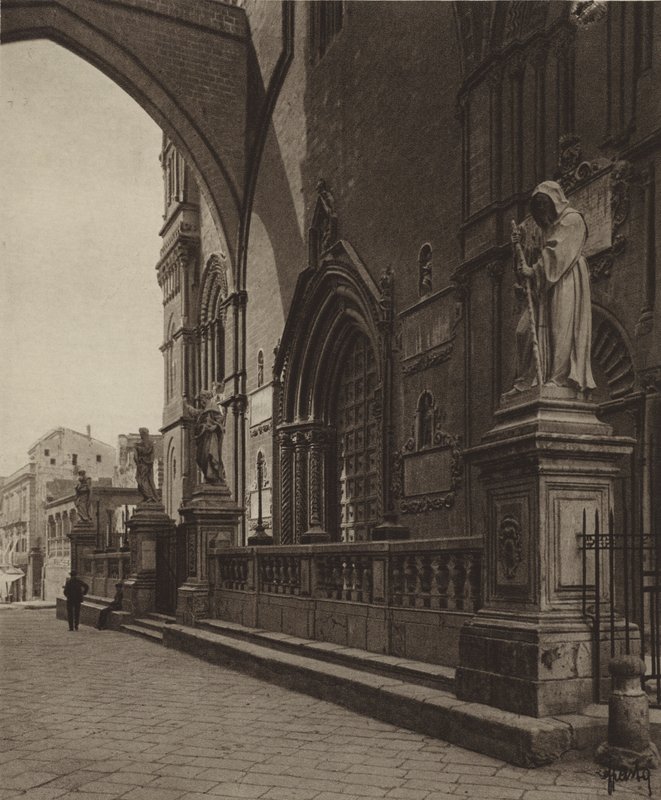 Sicilien / Sicilien: Palermo, Katedralen, detalje (s/h-foto) af Italian Photographer