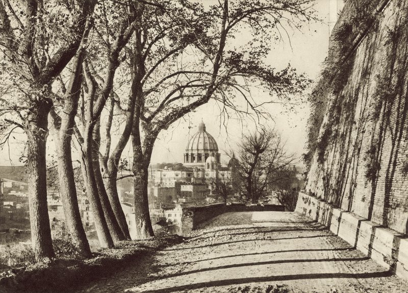 St Peters set fra Janiculus af Italian Photographer