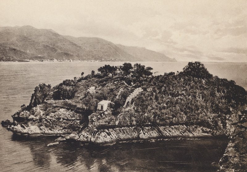 Taormina, Isola S Nicola (s/h-foto) af Italian Photographer