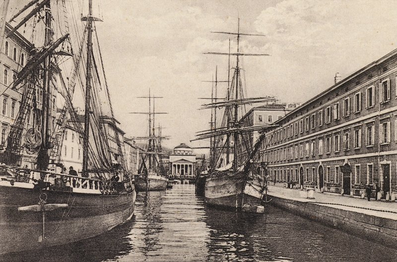 Trieste: Canale Grande (s/h-foto) af Italian Photographer