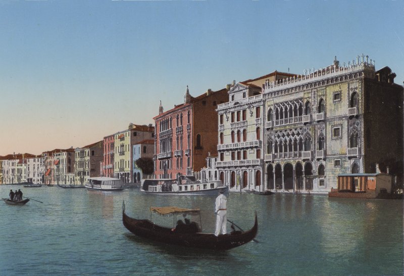 Venedig, Canal Grande, Palazzo Ca d "Oro af Italian Photographer