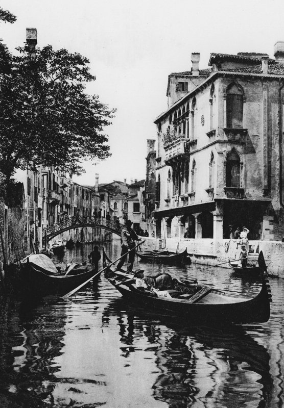 Venedig, Rio Priuli (s/h-billede) af Italian Photographer