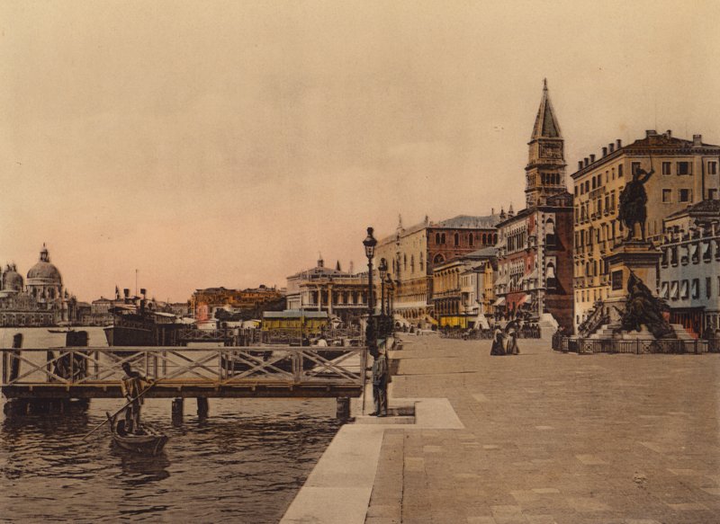 Venezia / Venedig: Riva degli Schiavoni (foto i farver) af Italian Photographer
