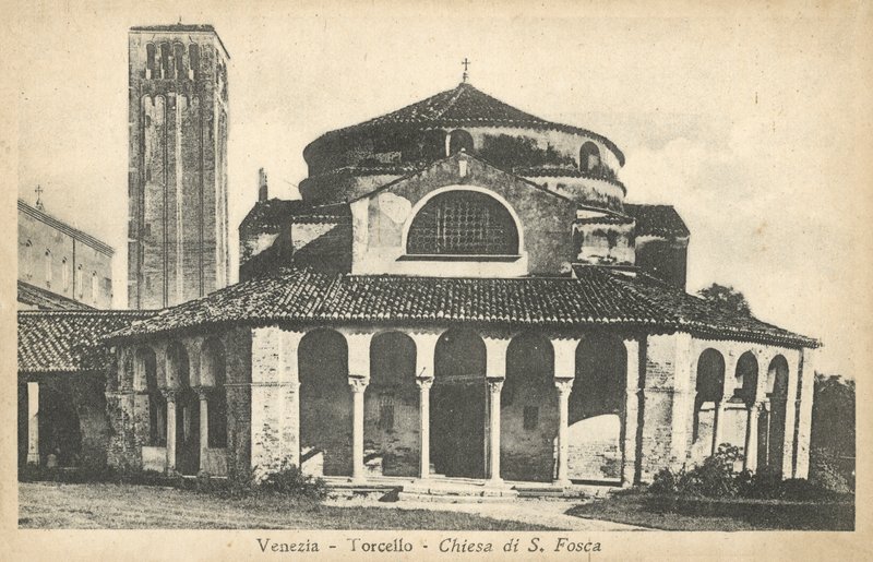 Venedig, Torcello, S Fosca-kirken af Italian Photographer