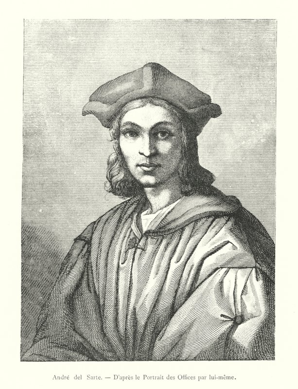 Andre del Sarte, Efter Uffizi-portrættet af ham selv (gravering) af Italian School