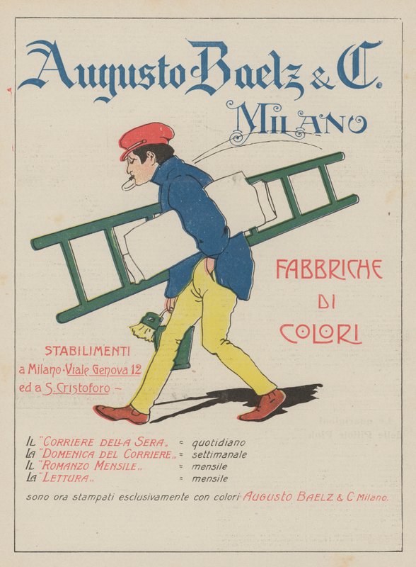 Augusto Baelz  C (farvelitografi) af Italian School