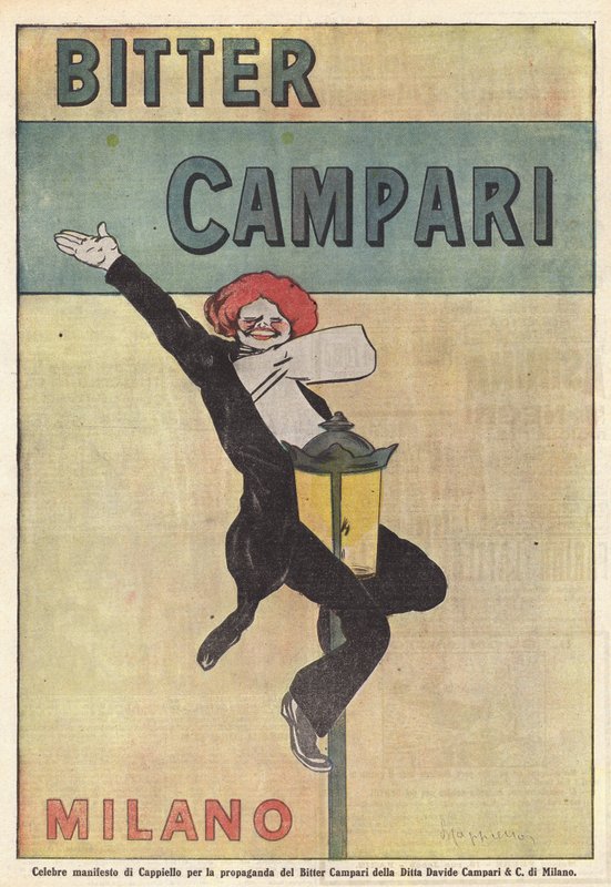 Campari Bitters (farvelitografi) af Italian School