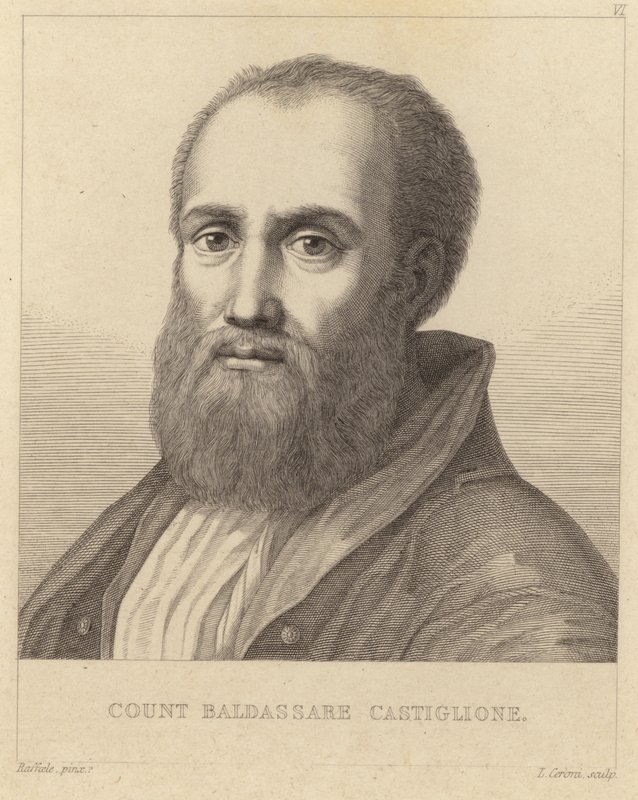 Grev Baldassare Castiglione (1478-1529) af Italian School