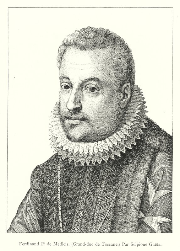 Ferdinand II de Medicis, storhertug af Toscana, Par Scipione Gaeta (gravering) af Italian School