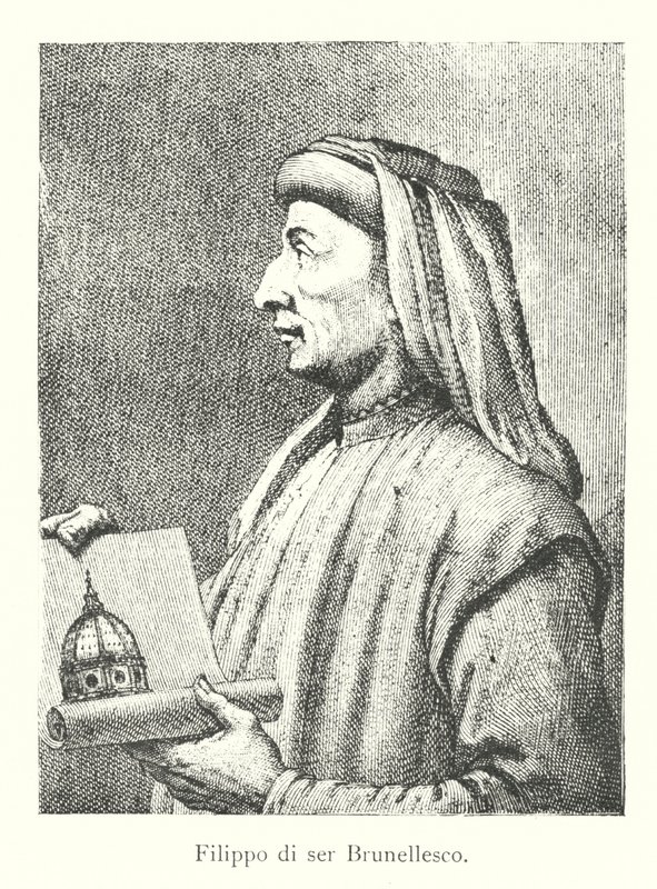 Filippo di ser Brunellesco (gravering) af Italian School