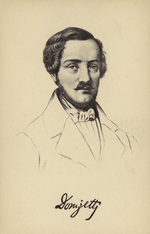 Gaetano Donizetti, italiensk komponist (1797-1848) af Italian School