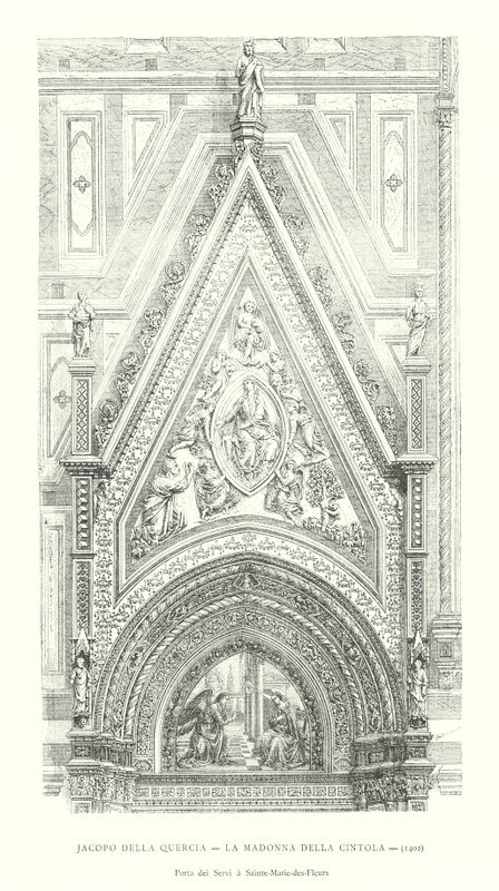 Jacopo della Quercia, Madonnaen fra bæltet af Italian School