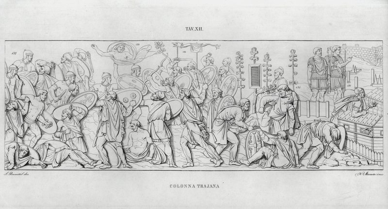 Trajans søjle, Trajans søjle (gravering) af Italian School