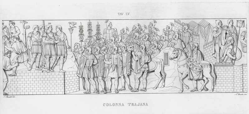 Trajans søjle, Trajans søjle (gravering) af Italian School