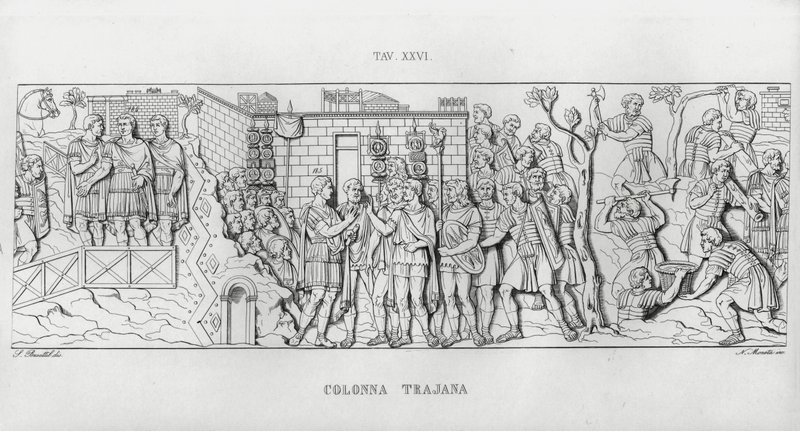 Trajans søjle, Trajans søjle (gravering) af Italian School