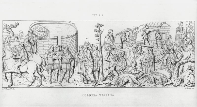 Trajans søjle, Trajans søjle (gravering) af Italian School