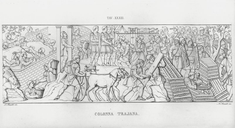 Trajans søjle, Trajans søjle (gravering) af Italian School