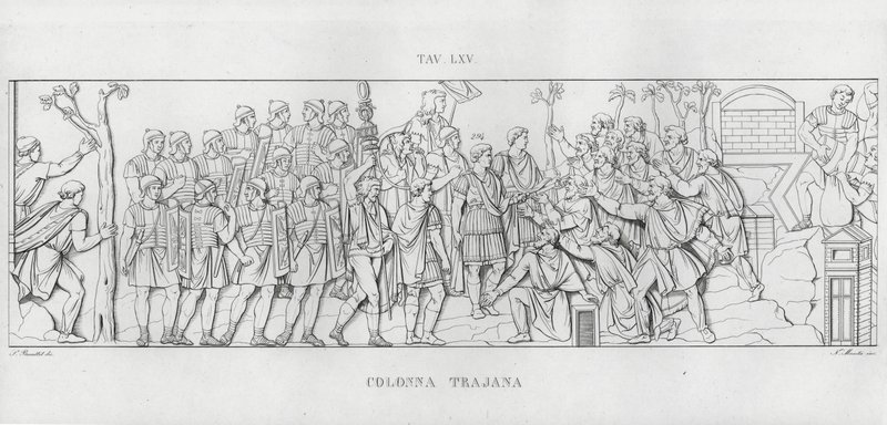 Trajans søjle, Trajans søjle (gravering) af Italian School