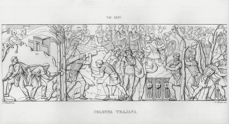 Trajans søjle, Trajans søjle (gravering) af Italian School
