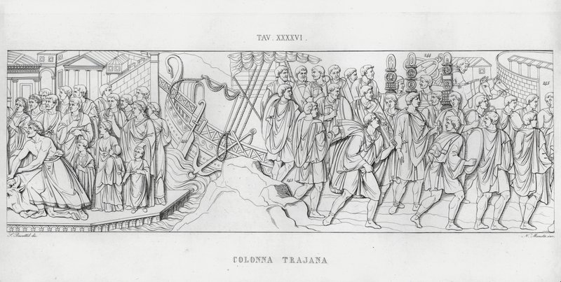 Trajans søjle, Trajans søjle (gravering) af Italian School
