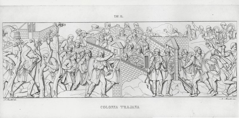 Trajans søjle, Trajans søjle (gravering) af Italian School