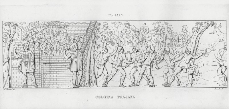 Trajans søjle, Trajans søjle (gravering) af Italian School