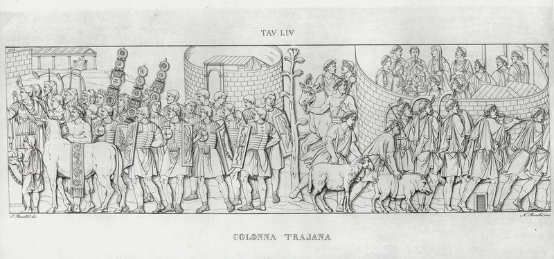 Trajans søjle, Trajans søjle (gravering) af Italian School