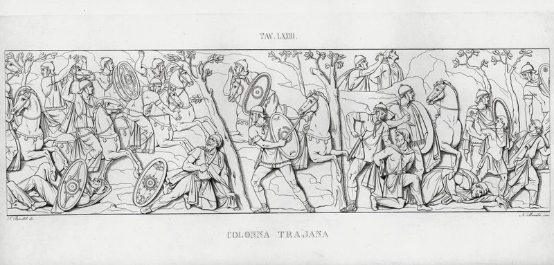 Trajans søjle, Trajans søjle (gravering) af Italian School