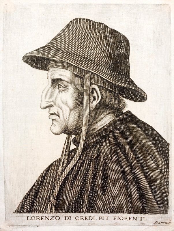 Lorenzo di Credi, italiensk renæssancemaler (gravering) af Italian School
