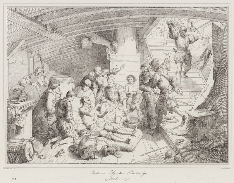 Agostino Barbarigos død af Italian School