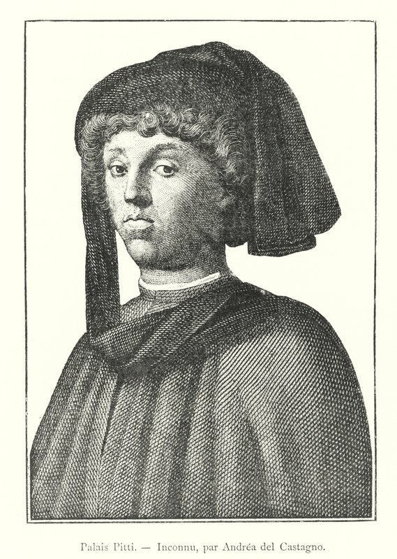 Pitti Palace, Ukendt, af Andrea del Castagno (gravering) af Italian School