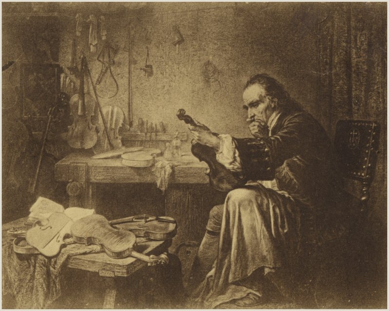 Portræt af Antonio Stradivari af Italian School