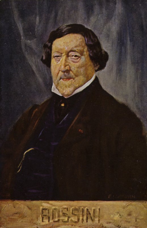 Portræt af Gioachino Rossini af Italian School