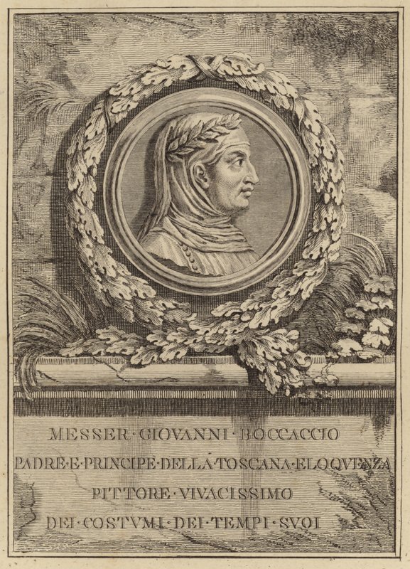 Portræt af Giovanni Boccaccio af Italian School