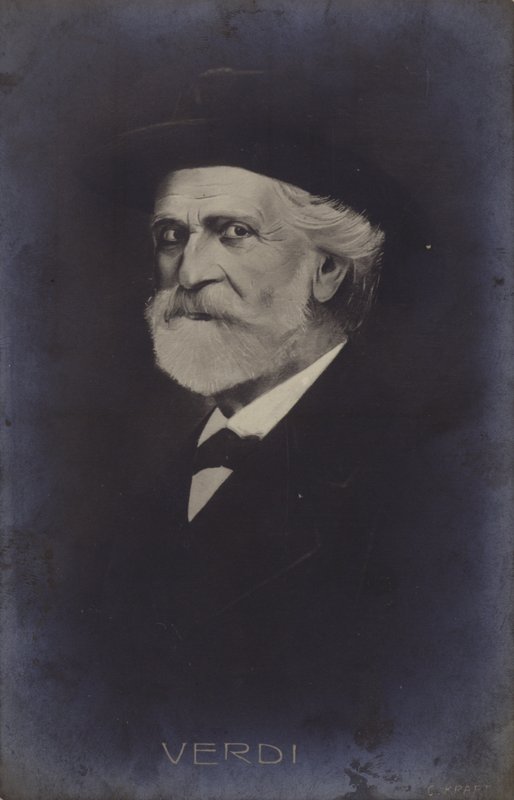 Portræt af Giuseppe Verdi af Italian School